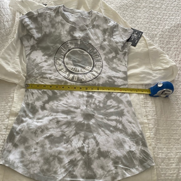 True Religion Tie Dye Shirt Dress front logo Large - Picture 10 of 10